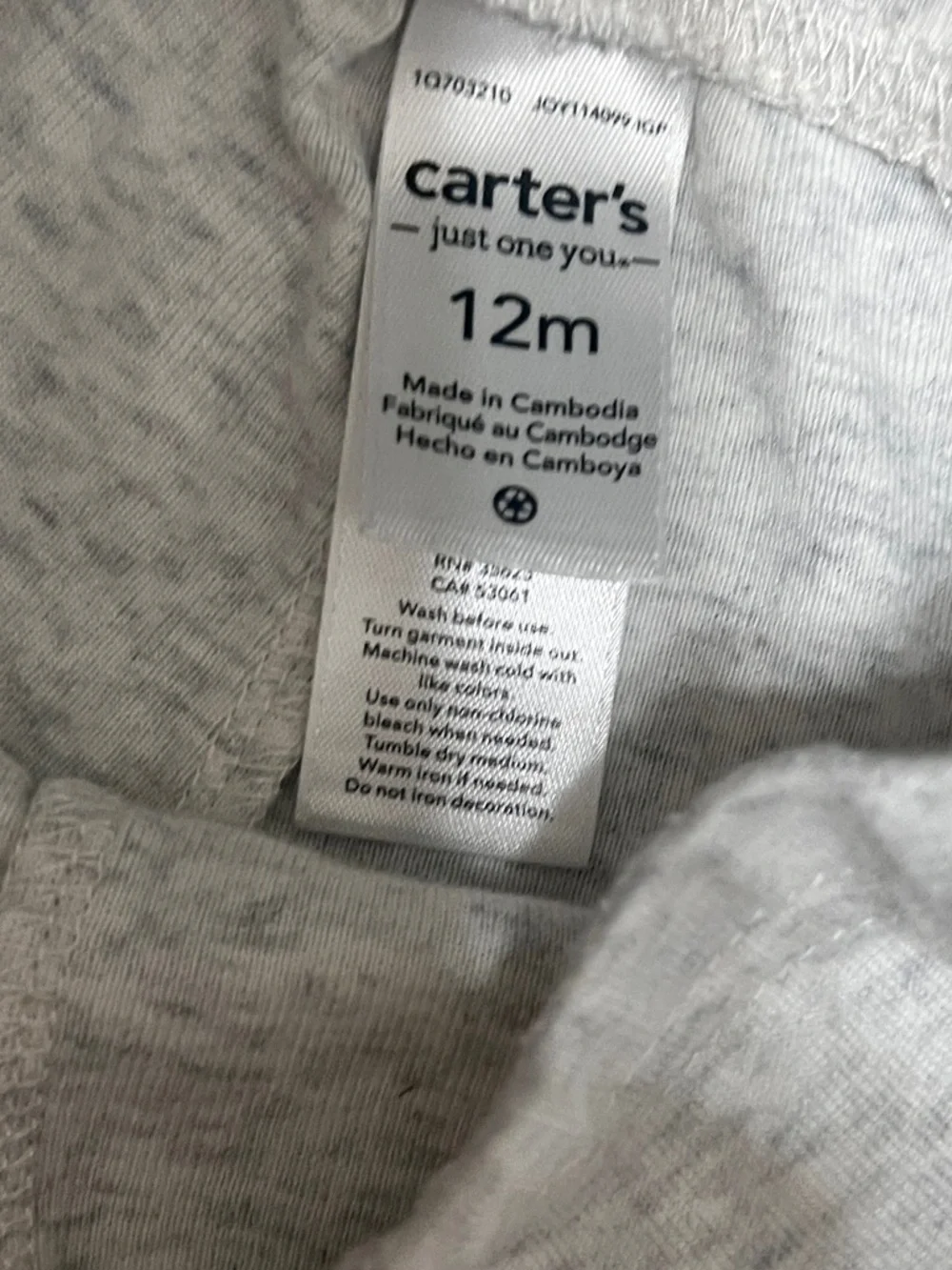 Baby Girl Carter's Gray Heather Leggings
